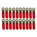 TR0G Black/Red Gold Plated Ring Terminal Crimp Connectors 0GA (20 pieces)-Bass Rockers-3