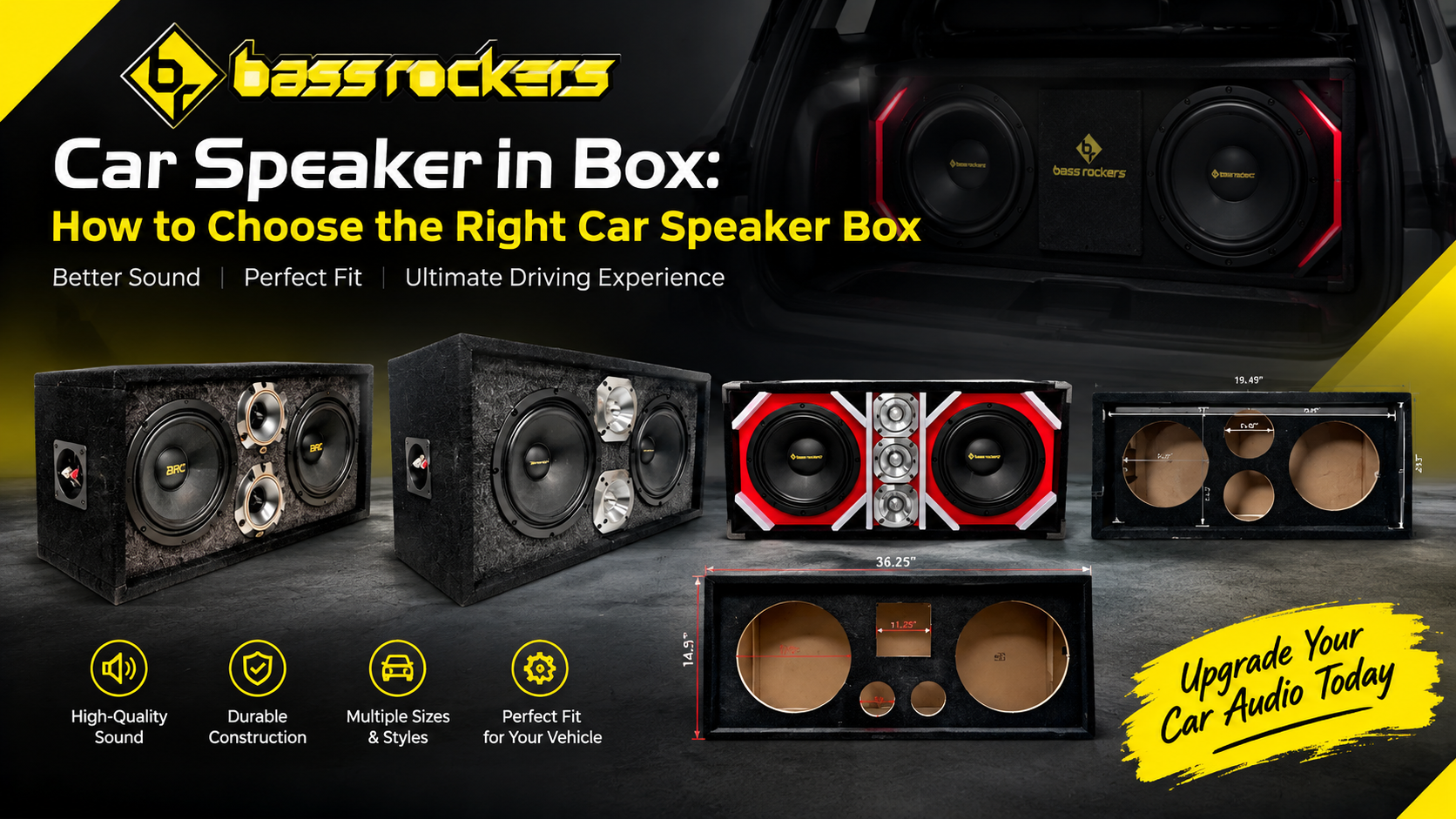 Car Speaker in Box: How to Choose the Right Car Speaker Box