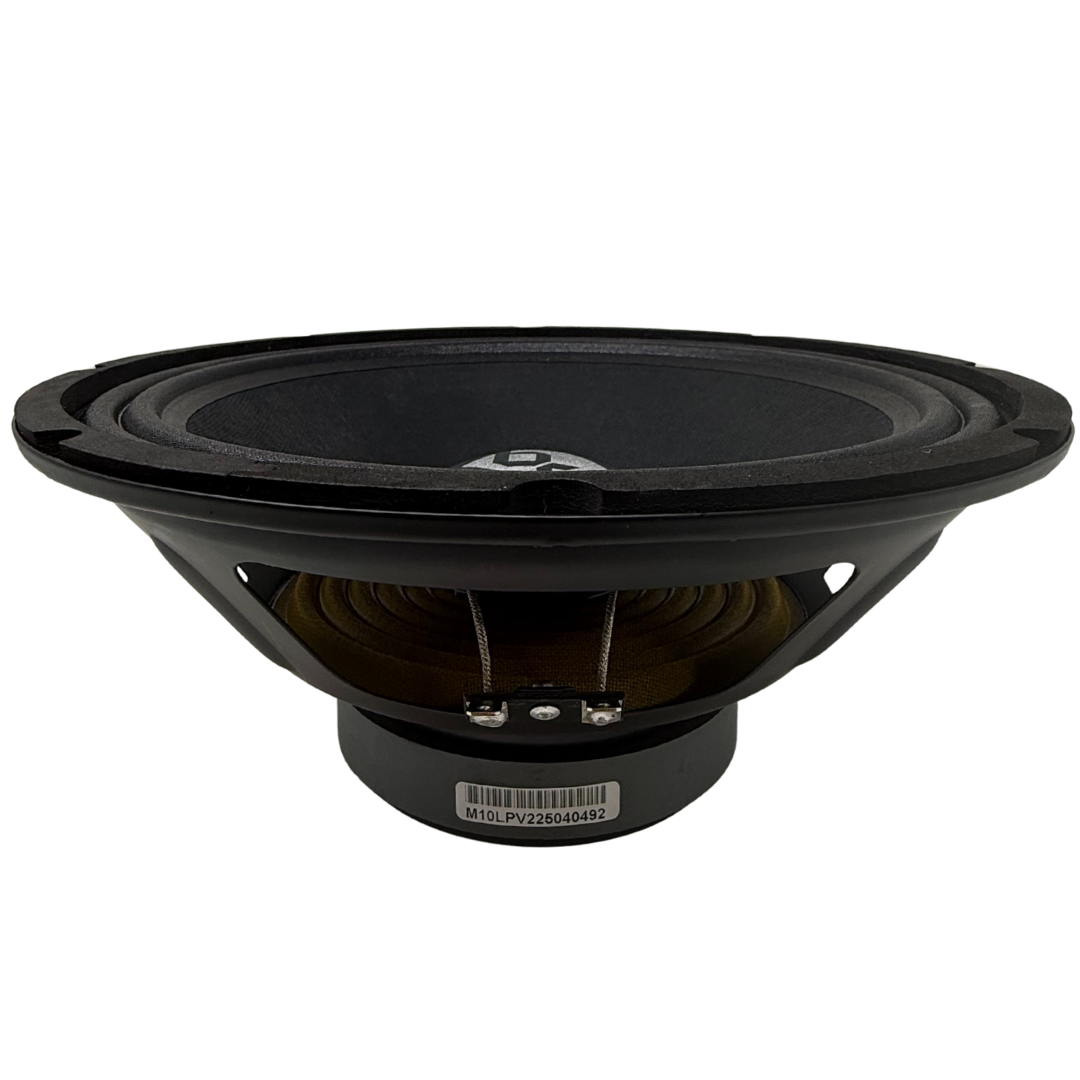 Bass Rockers BRM10LPv2 10" Midrange Loudspeaker – 375W Peak / 300W RMS, 8 Ohm, 91dB Sensitivity, Treated Cloth Surround, Paper Cone, Steel Basket