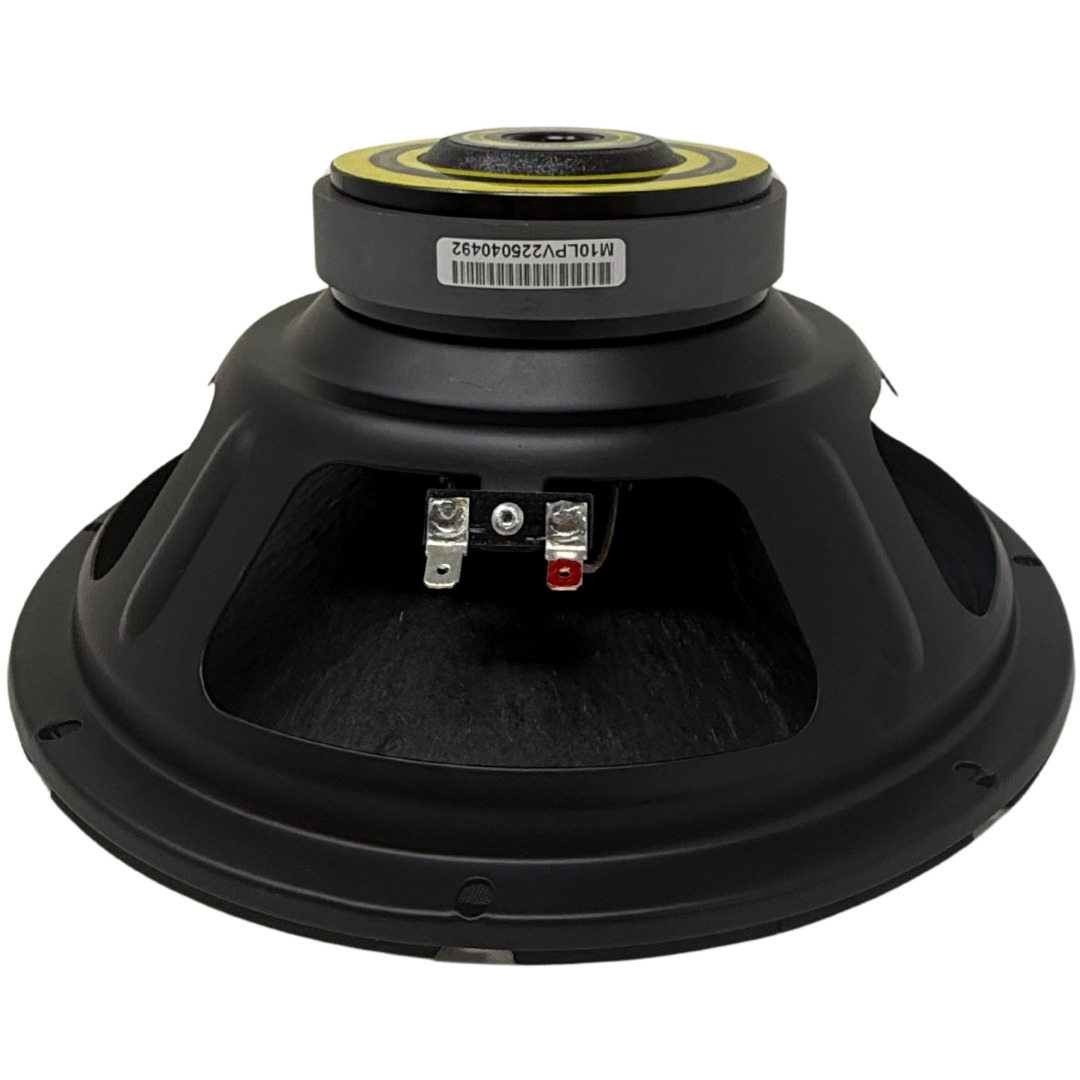 Bass Rockers BRM10LPv2 10" Midrange Loudspeaker – 375W Peak / 300W RMS, 8 Ohm, 91dB Sensitivity, Treated Cloth Surround, Paper Cone, Steel Basket