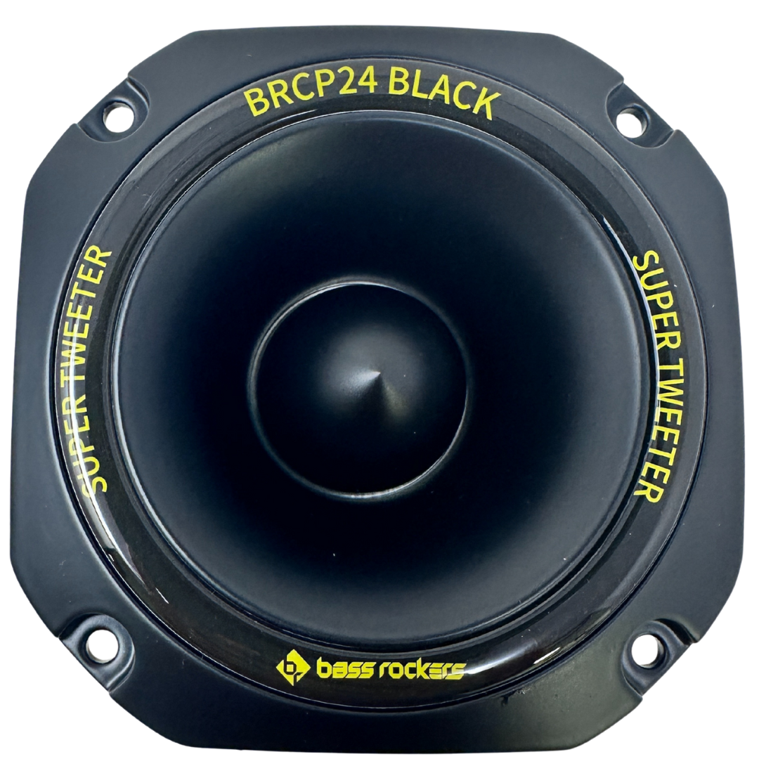 Bass Rockers BRCP24 4" Bullet Tweeter, 400W Peak/200W RMS, 8-Ohm Die-Cast Aluminum Body, High-Output (up to 110 dB), 4kHz-20kHz Frequency Response