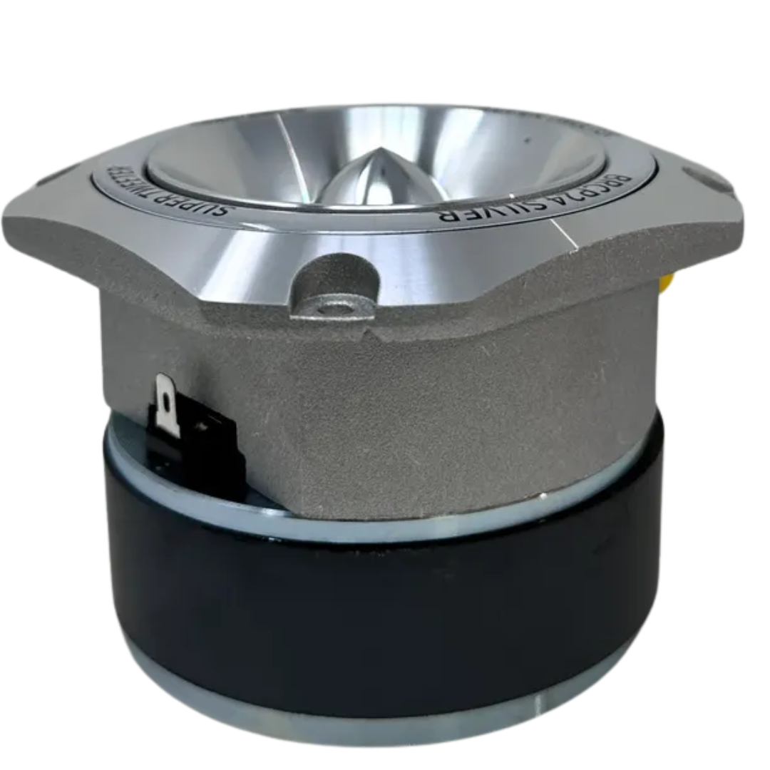 Bass Rockers BRCP24 4" Bullet Tweeter, 400W Peak/200W RMS, 8-Ohm Die-Cast Aluminum Body, High-Output (up to 110 dB), 4kHz-20kHz Frequency Response