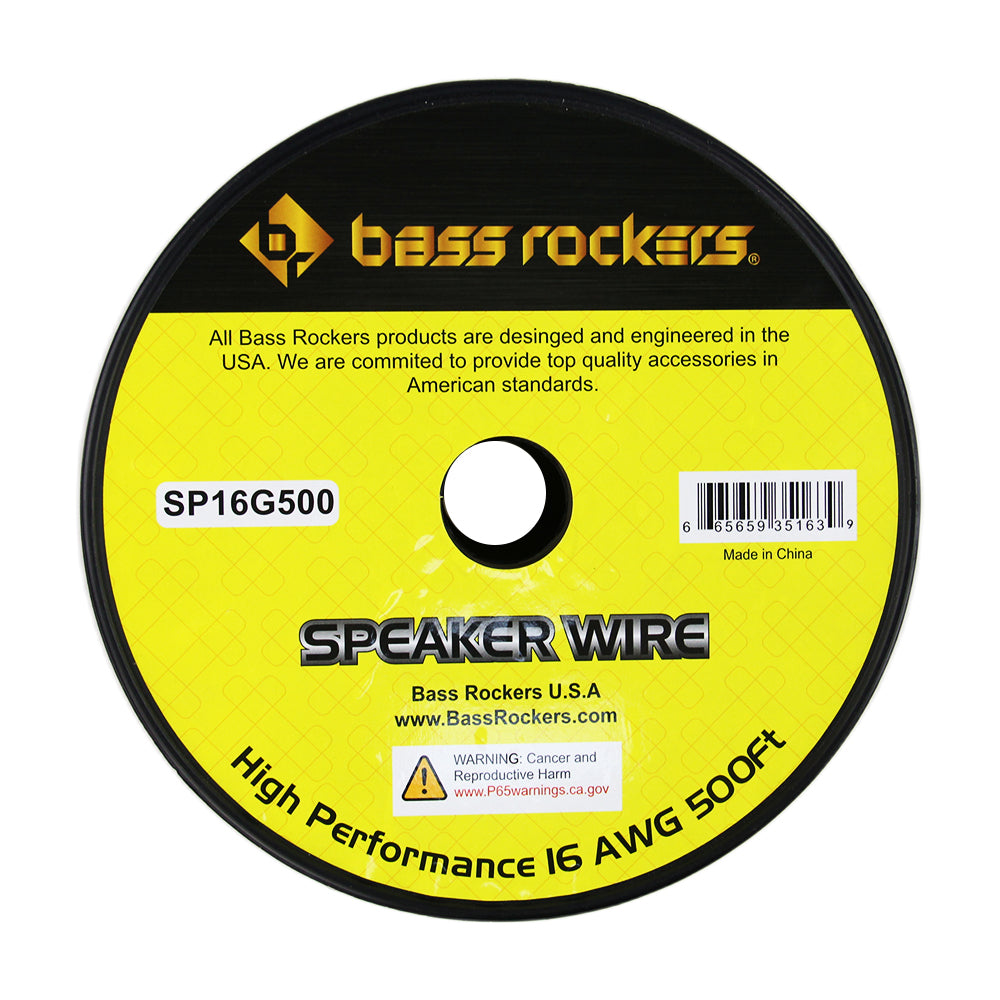 SP16G100/SP16G500 Clear Coating Speaker Wire 16 AWG (100 Feet | 500 Feet)