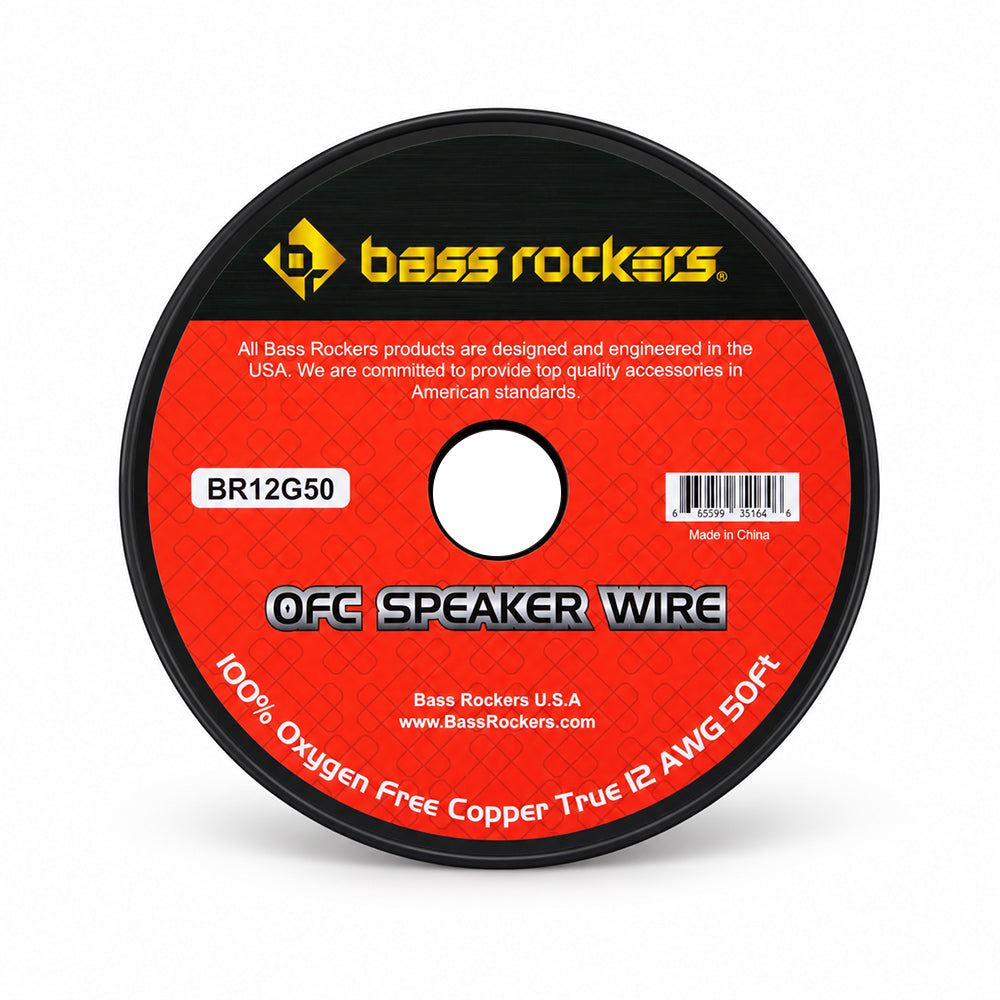 BR12G50 Copper OFC Speaker Wire True 12 AWG (50 Feet | 1 Foot)