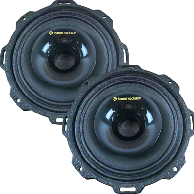 Bass Rockers 6FCX450 2-Way Coaxial Car Speakers (Pair) – 250W RMS / 500W Max, 4 Ohm, 97 dB High Sensitivity, 120Hz–20kHz Frequency Response