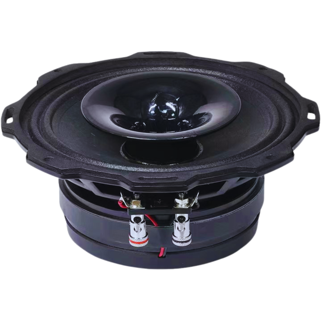 Bass Rockers 6FCX450 2-Way Coaxial Car Speakers (Pair) – 250W RMS / 500W Max, 4 Ohm, 97 dB High Sensitivity, 120Hz–20kHz Frequency Response, Includes Protective Grilles