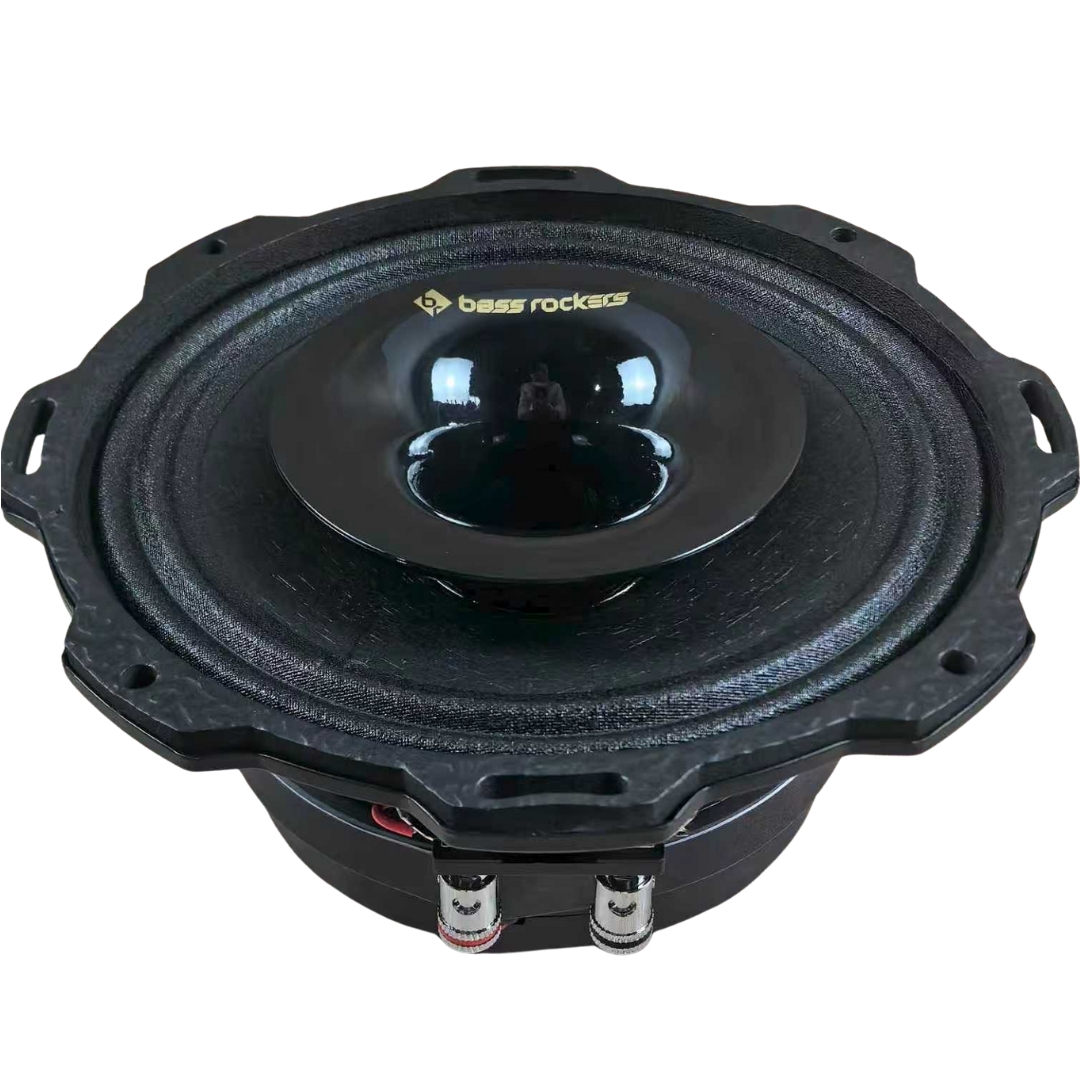 Bass Rockers 6FCX450 2-Way Coaxial Car Speakers (Pair) – 250W RMS / 500W Max, 4 Ohm, 97 dB High Sensitivity, 120Hz–20kHz Frequency Response, Includes Protective Grilles