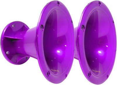 Bass Rockers 2” Throat 5.65” Exit Colourful Horn Wave Guide UV Resistant Chrome Finish for Bolt on Compression Driver 5.3” Height (2 Pack)