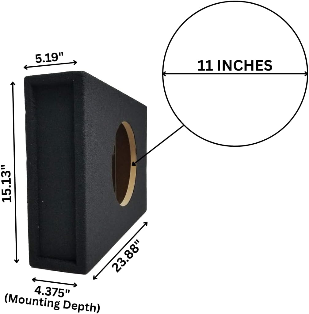 BR12SME 12" Single Ultra Slim Subwoofer Enclosure