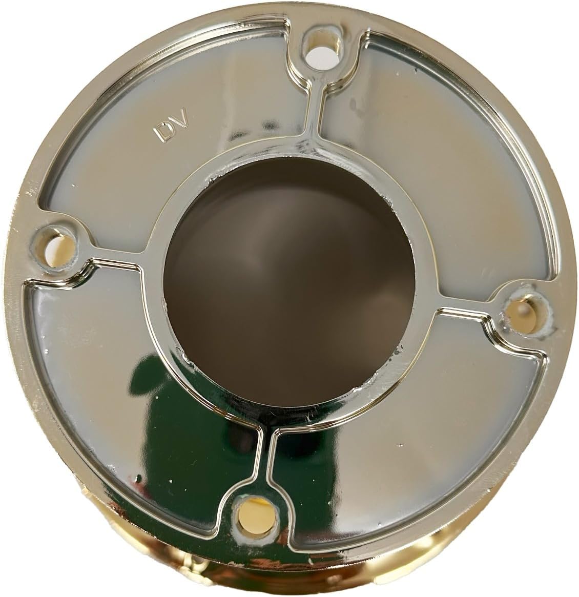 Bass Rockers 2” Throat 5.65” Exit Colourful Horn Wave Guide UV Resistant Chrome Finish for Bolt on Compression Driver 5.3” Height (2 Pack)