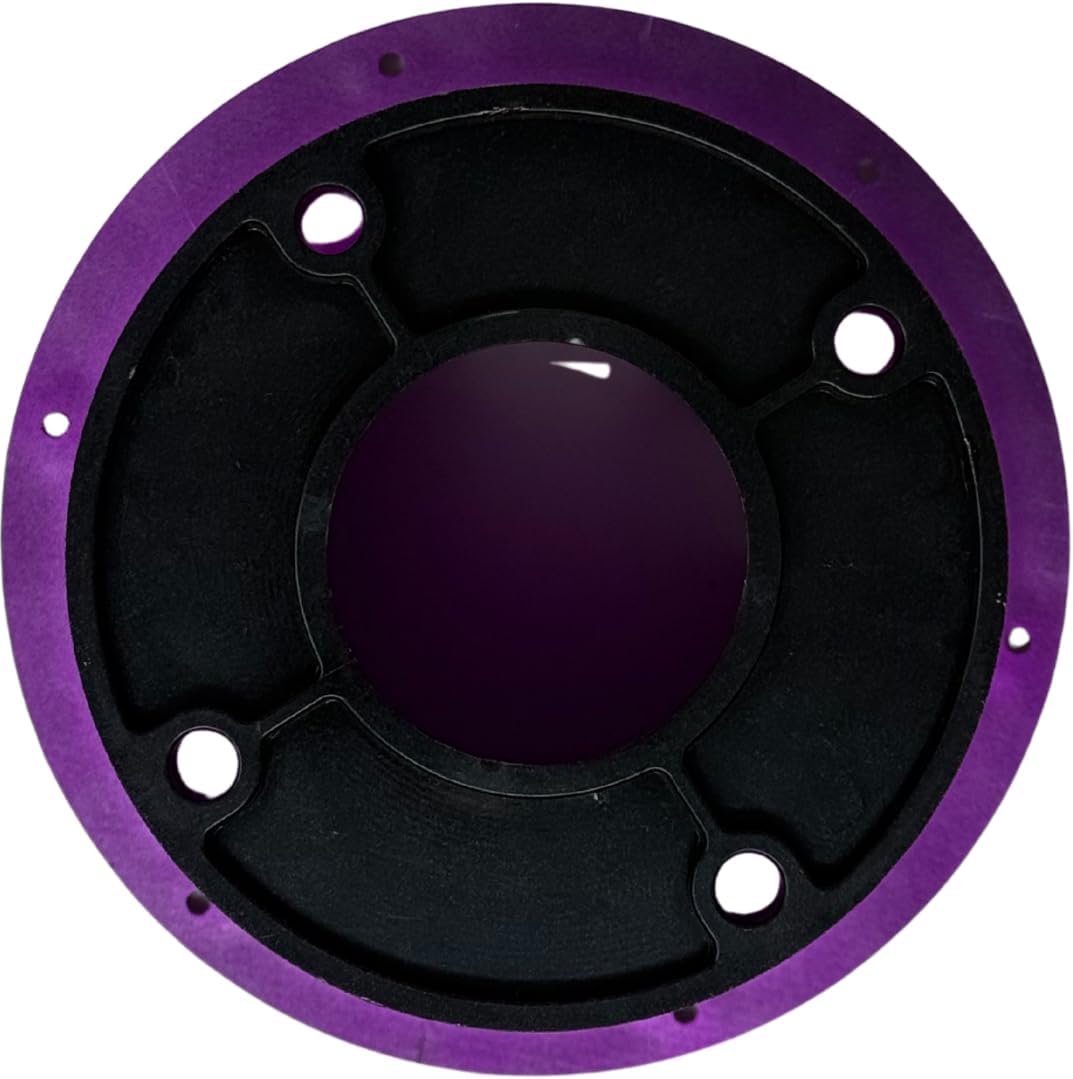 Bass Rockers 2” Throat 5.65” Exit Colourful Horn Wave Guide UV Resistant Chrome Finish for Bolt on Compression Driver 5.3” Height (2 Pack)