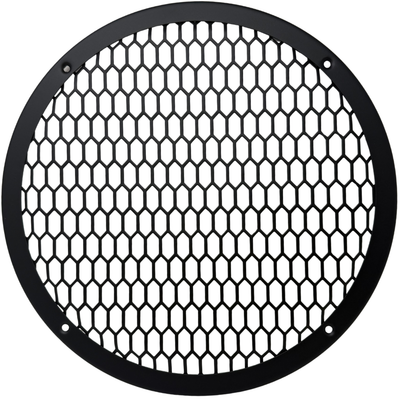 Bass Rockers 10" Metal Speaker Grill Cover HeavyDuty Hex Mesh Protective Grille Guard for 10" Subwoofer/Speakers, Universal Fit, Matte Black