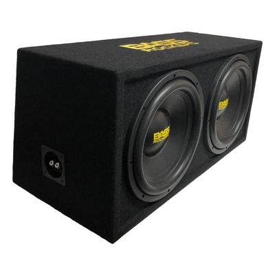 BB12D Dual 12" Loaded Subwoofer Enclosure 1200 Watts Single Voice Coil (1-ohm)