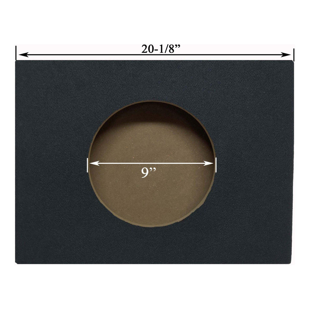 Audiopipe 10" Shallow Subwoofer Enclosure – Slim Truck Box – Single 10" Non-Powered, 150W RMS