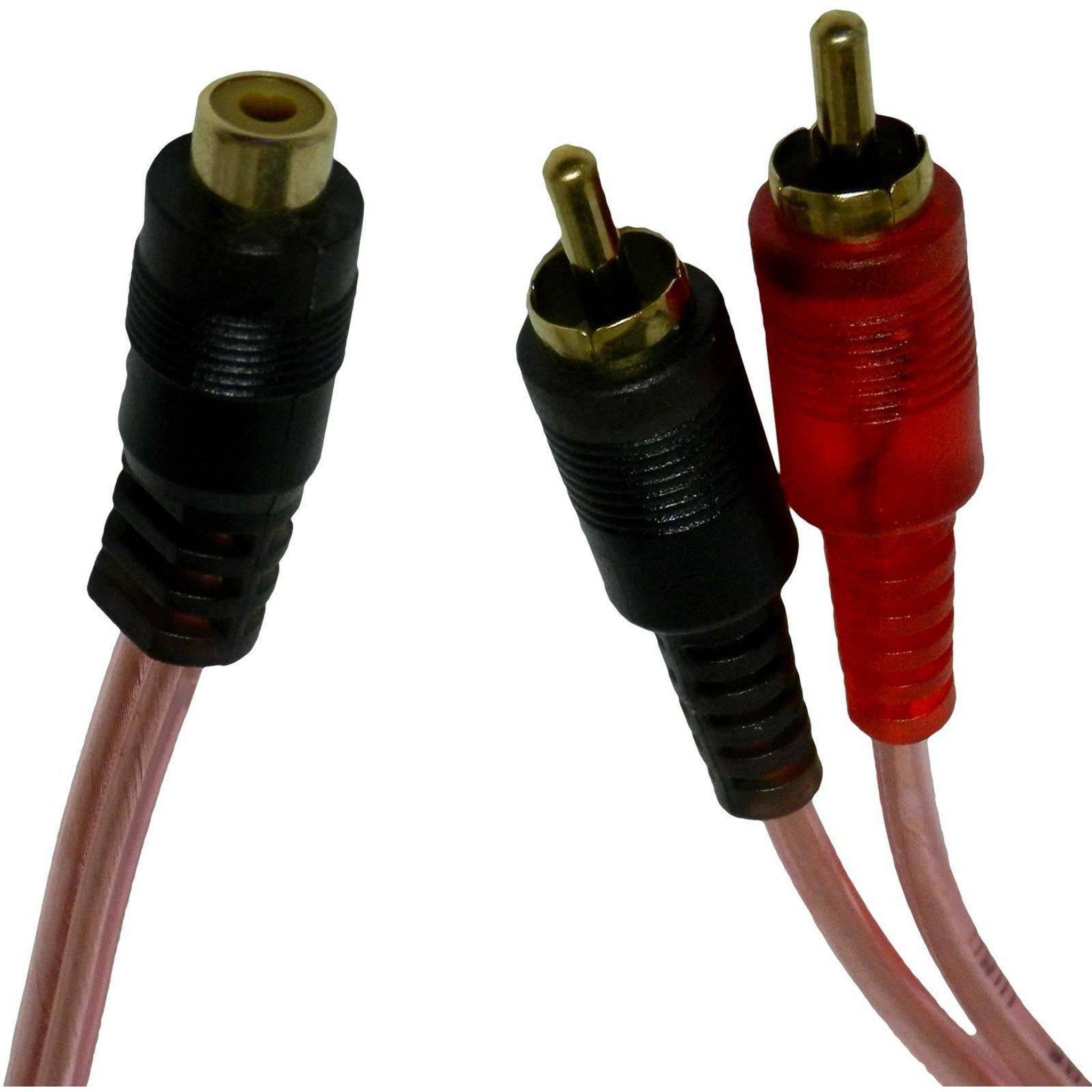 BRC2M1F 1 Female To 2 Male RCA Y-Splitter Audio Cable (10 Pieces)-Bass Rockers-3