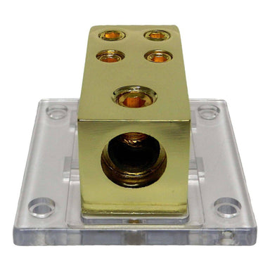 DB004 Gold Plated 4-Way 1 In To 4 Out Distribution Block-Bass Rockers-2