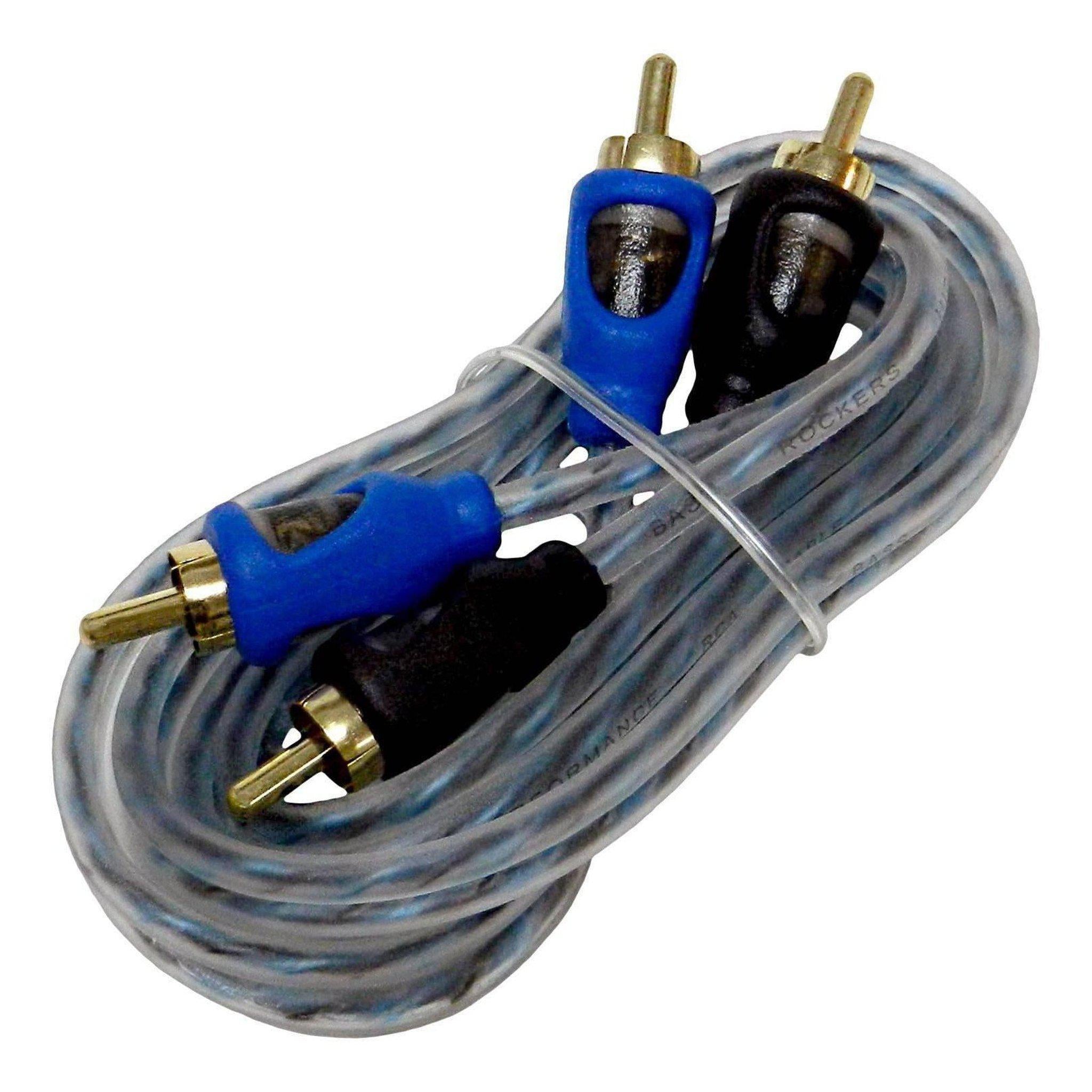 CRC Premium 2 Male To 2 Male Twisted-Pair RCA Audio Cable-Bass Rockers-1