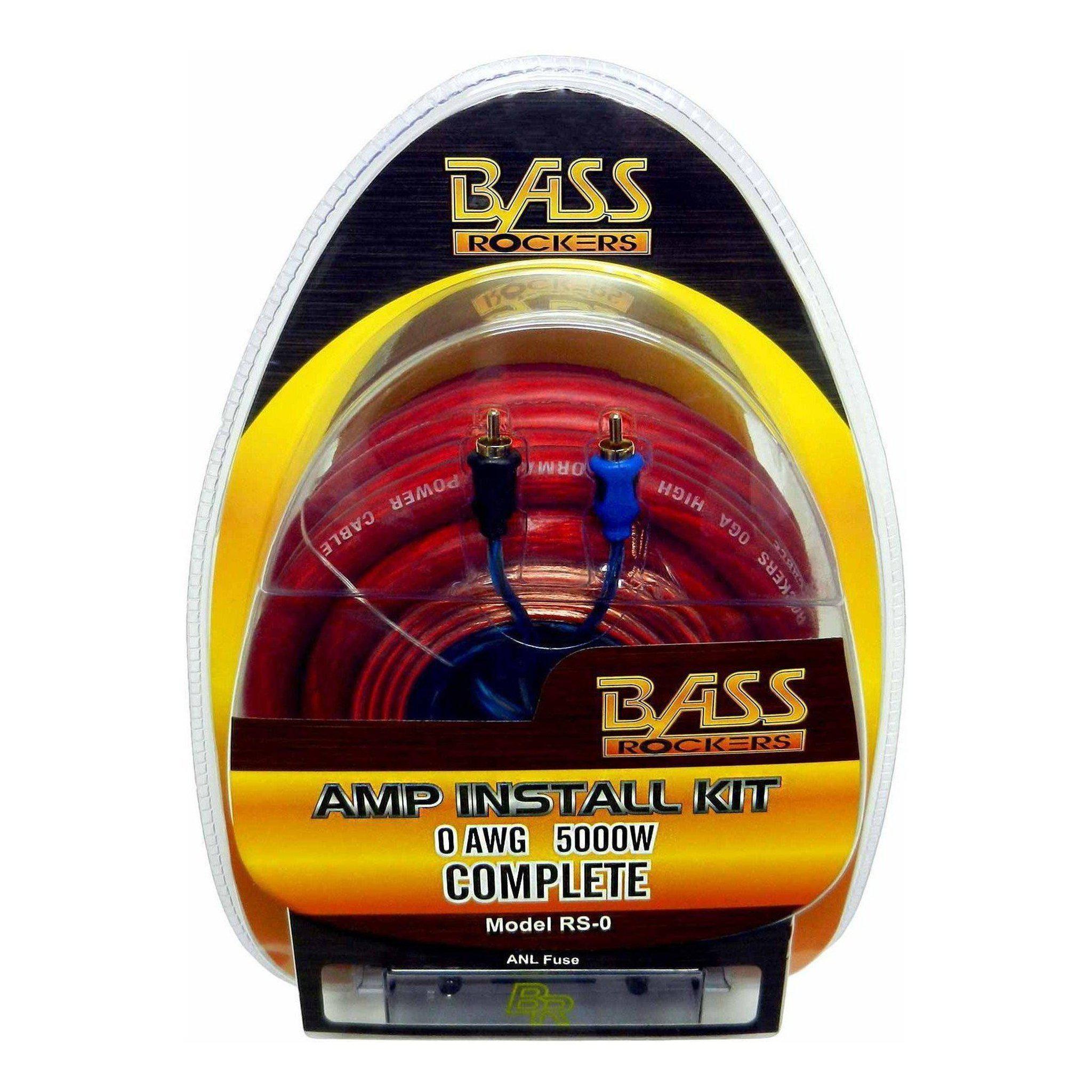 4 Gauge Car Amplifier Wiring Kit - Complete Amp Install Kit For Subwoofers And Speakers